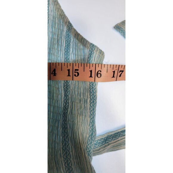 Splendid Dress Womens Size Large Maxi Striped Teal/White - Picture 9 of 14